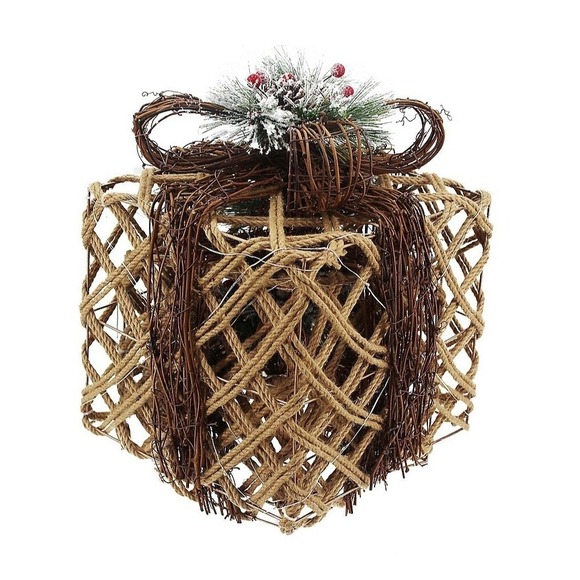 St. Nicholas Square LED Nesting Christmas Present‎ Porch Decor 3 Piece Set New - Picture 4 of 4